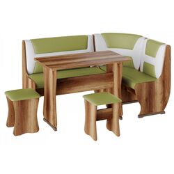 Кухонный уголок BonMebel Уют 3 (Дуб Сонома/Фисташковый/Бежевый)