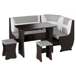 Кухонный уголок BonMebel Уют 3 (Венге/Серый/Белый)