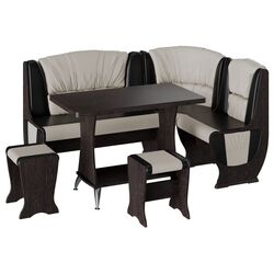 Кухонный уголок BonMebel Уют 5 (Венге/Шоколадный/Бежевый)