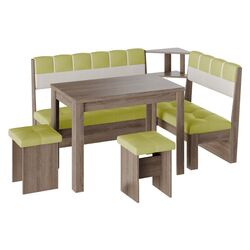 Кухонный уголок BonMebel Уют 8 (Дуб Сонома Трюфель/Фисташковый/Бежевый)