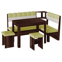 Кухонный уголок BonMebel Уют 8 (Венге/Фисташковый/Бежевый)