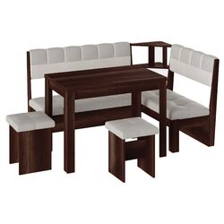 Кухонный уголок BonMebel Уют 8 (Венге/Серый/Белый)