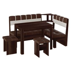 Кухонный уголок BonMebel Уют 8 (Венге/Шоколадный/Бежевый)