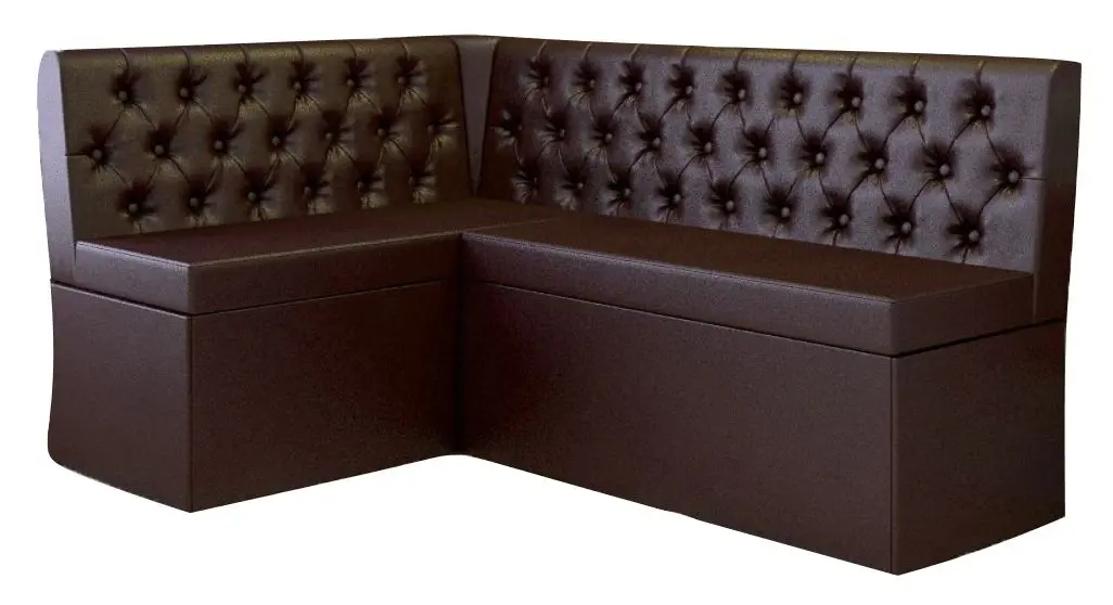 Кухонный уголок BonMebel Венеция (Венге/Коричневый Кож.зам)