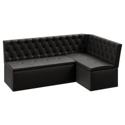 Раскладной кухонный уголок BonMebel Квадро Тип 1 Классик (Темно-Серый)