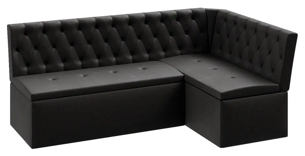 Раскладной кухонный уголок BonMebel Квадро Тип 1 Классик (Темно-Серый)