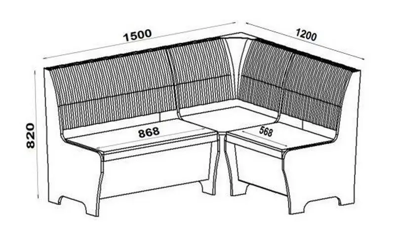 Кухонный уголок Marcel Prod Tunis (Cherry)