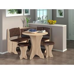 Кухонный уголок Пехотин Боярин (Дуб Сонома/Коричневый)