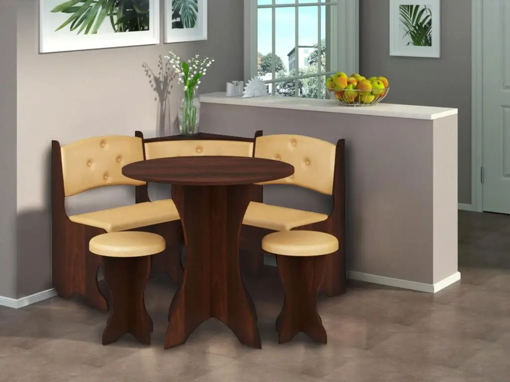 Coltar de bucatarie Пехотин Boyarin (Walnut/Coffee)