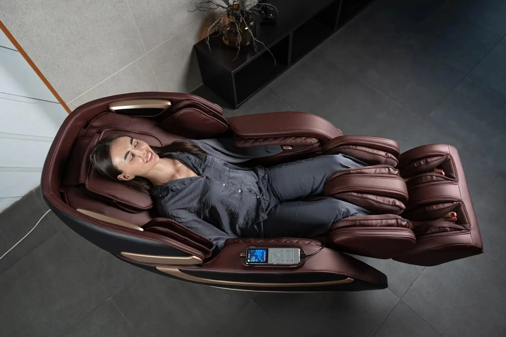 Массажное кресло Askona Sleep.8 Smart Jet (Brown/Black)