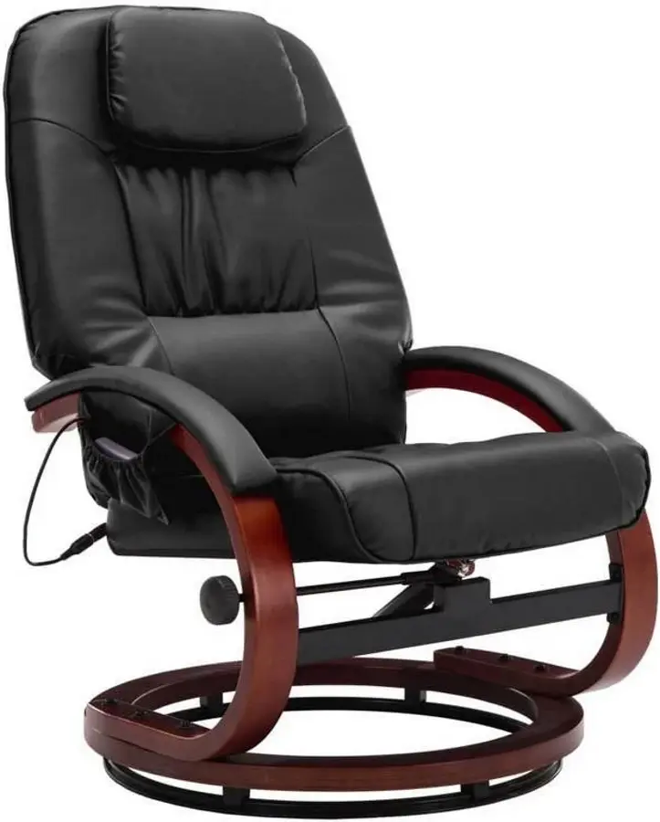 Fotoliu de masaj cu suport pentru picioare BeautyOne Wave (Black) - 2