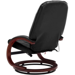 Fotoliu de masaj cu suport pentru picioare BeautyOne Wave (Black) Thumb
