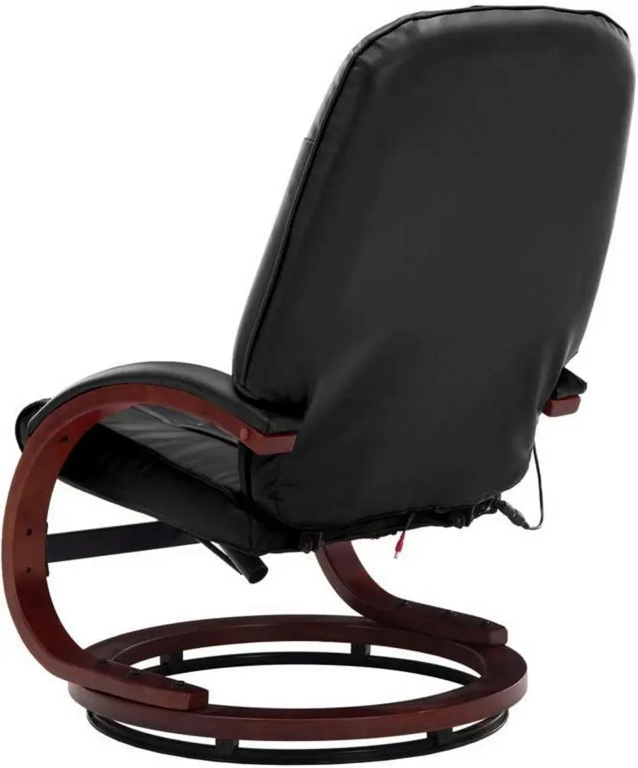 Fotoliu de masaj cu suport pentru picioare BeautyOne Wave (Black) - 5