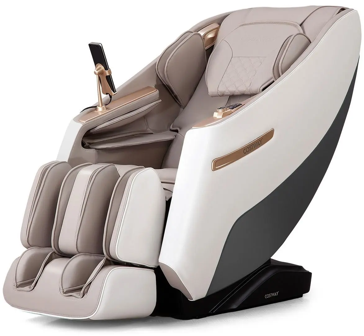 Массажное кресло Costway Zero Gravity SL Track JL10029DE-WH (White/Grey) - 2