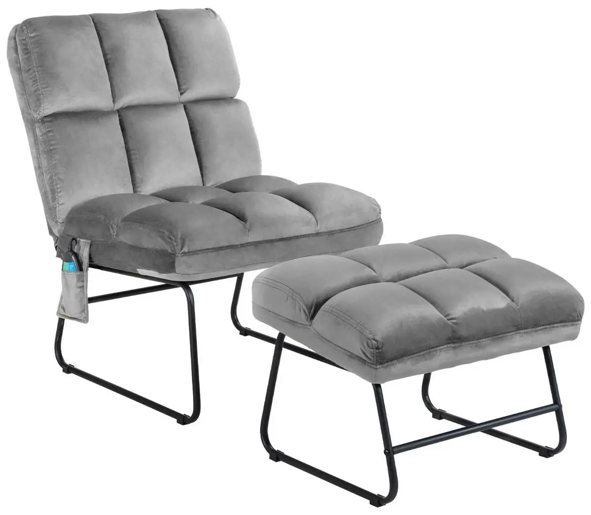 Fotoliu de masaj cu suport Costway HW62369DE-GR (Grey) - 2