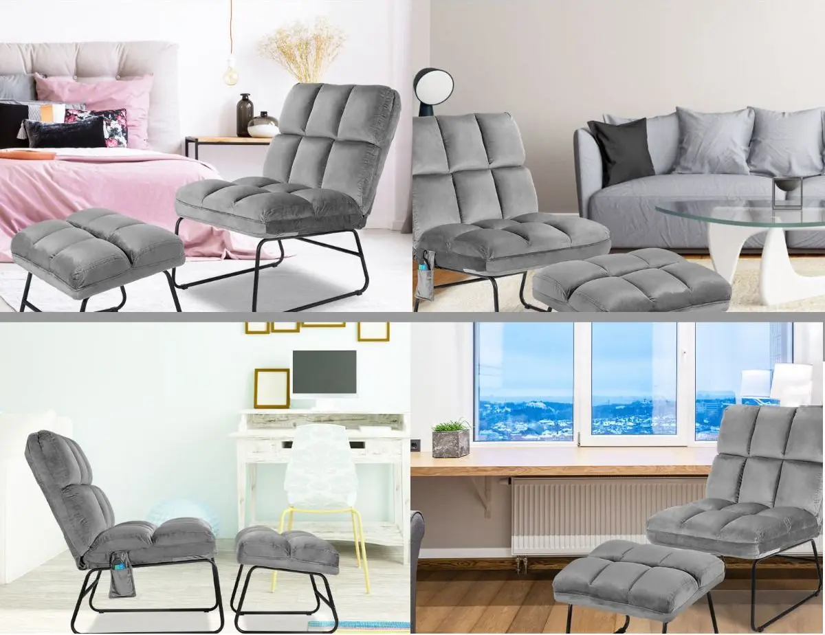 Fotoliu de masaj cu suport Costway HW62369DE-GR (Grey) - 5