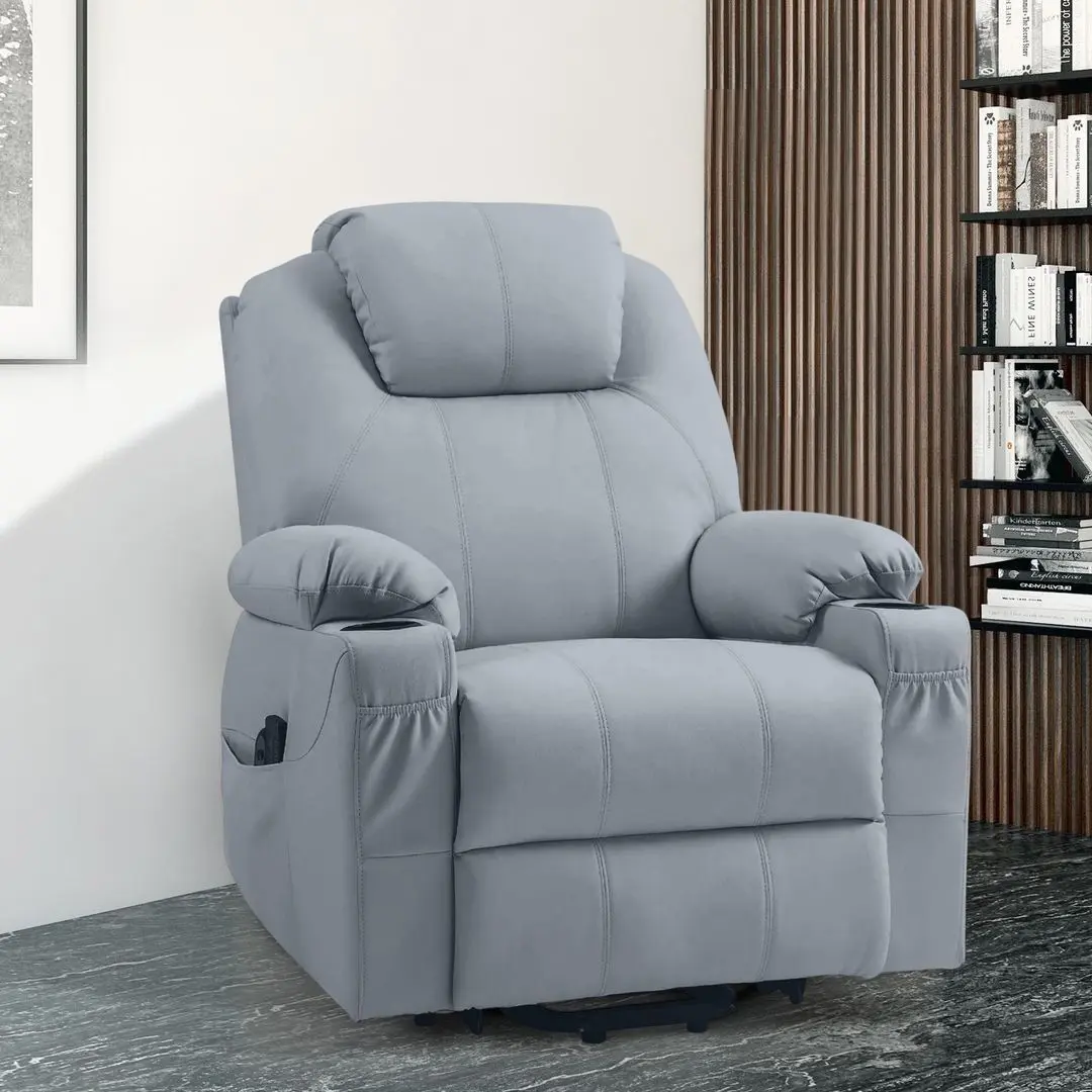 Fotoliu de masaj Homcom 713-096V90GY 88x99x106 cm (Grey)