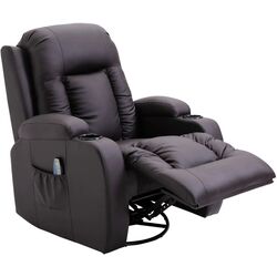 Fotoliu de masaj Homcom 700-050V92DR 85x94x104 cm (Dark Brown) Thumb