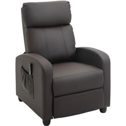 Fotoliu de masaj Homcom 700-143V90BN 68x88x98 cm (Brown) Thumb