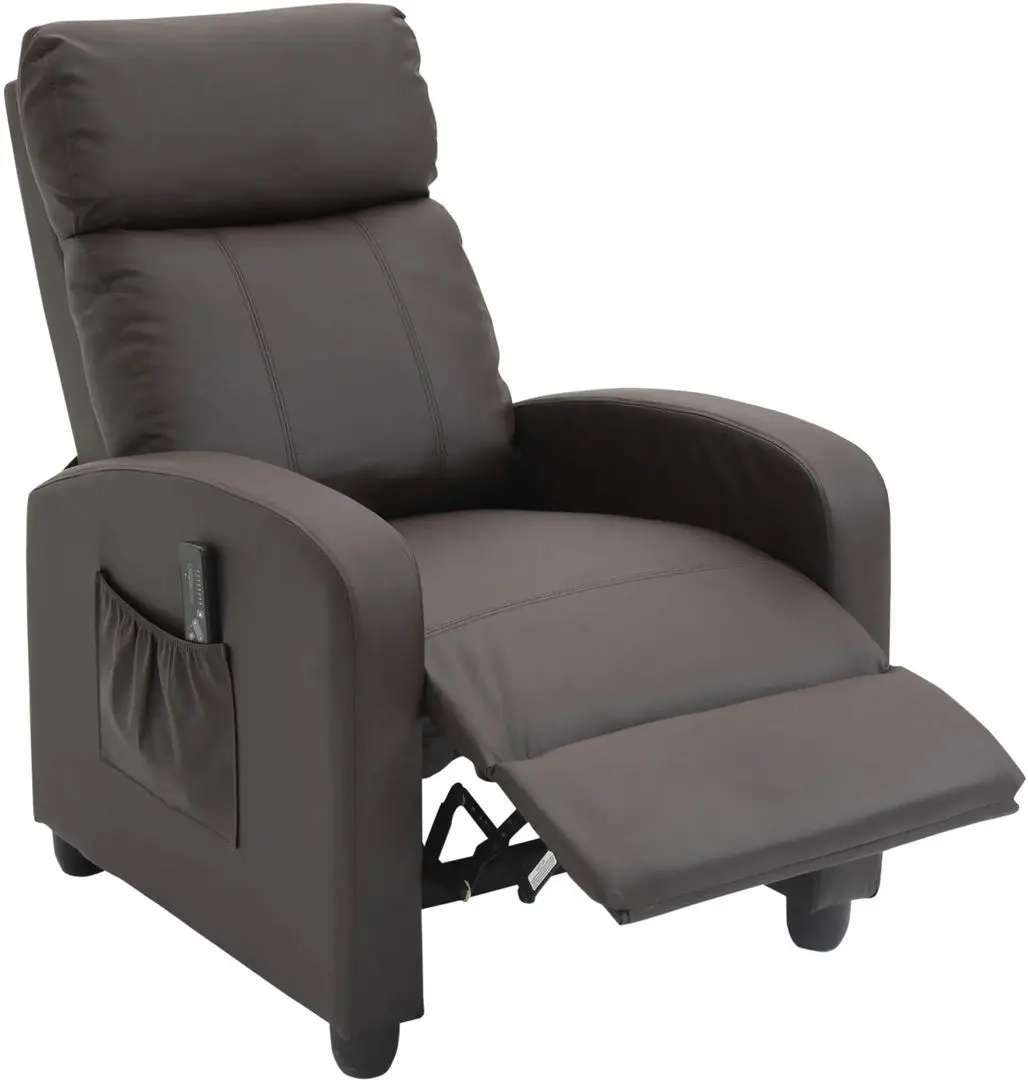 Fotoliu de masaj Homcom 700-143V90BN 68x88x98 cm (Brown)