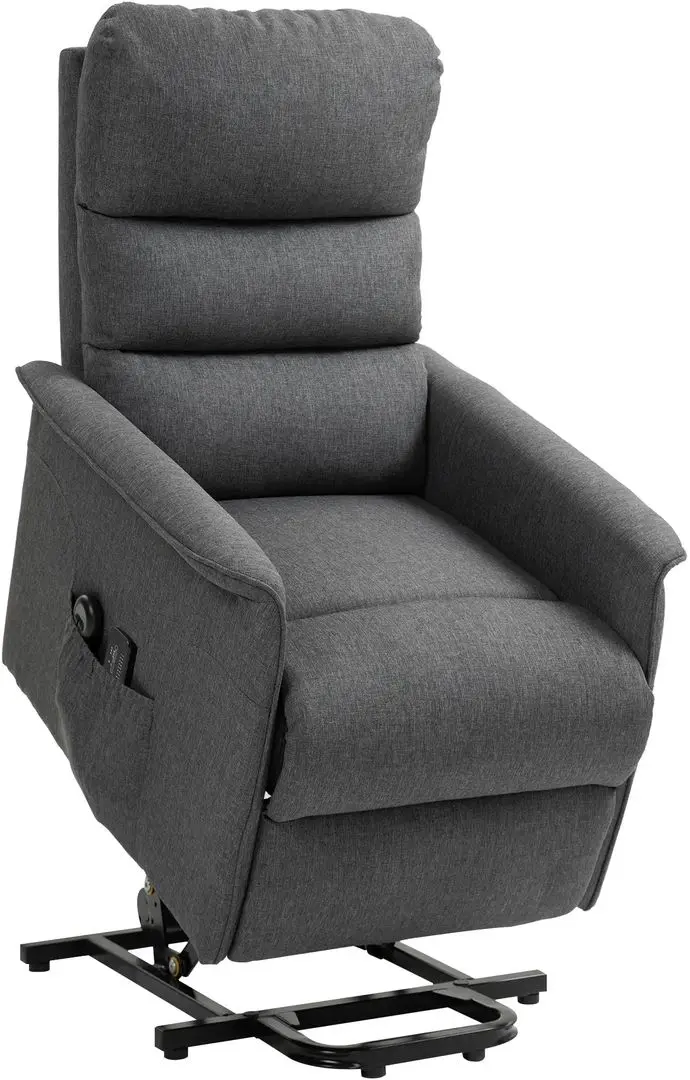 Fotoliu de masaj Homcom 713-042V91GY 62x96x97 cm (Grey)