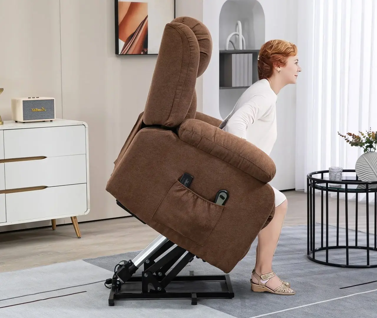 Массажное кресло Homcom 713-093V90 91x93x103 cm (Brown) - 7