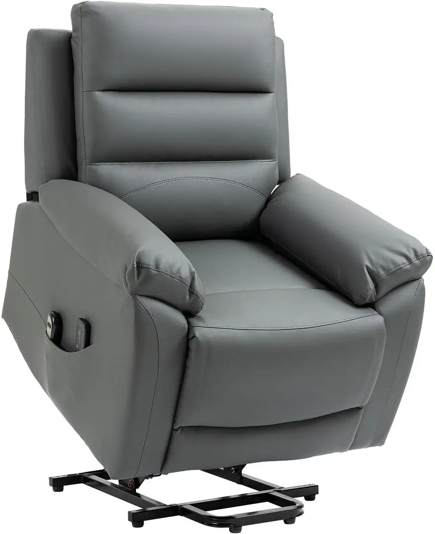 Fotoliu de masaj Homcom 713-095V90GY 91x86x101 cm (Grey)