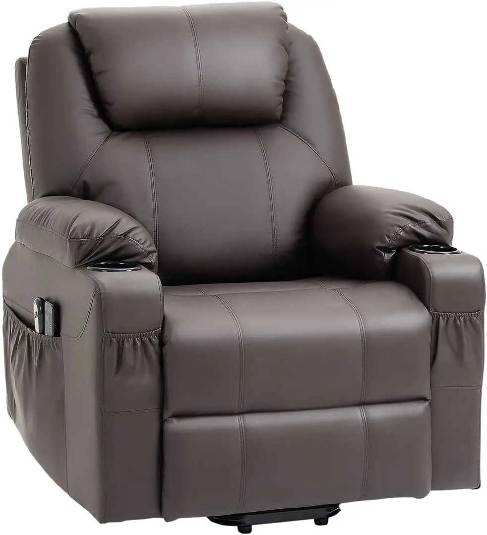 Массажное кресло Homcom 713-096BN 88x92x106 cm (Brown) - 2