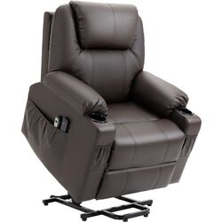 Массажное кресло Homcom 713-096BN 88x92x106 cm (Brown) Thumb