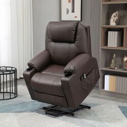 Массажное кресло Homcom 713-096BN 88x92x106 cm (Brown) Thumb