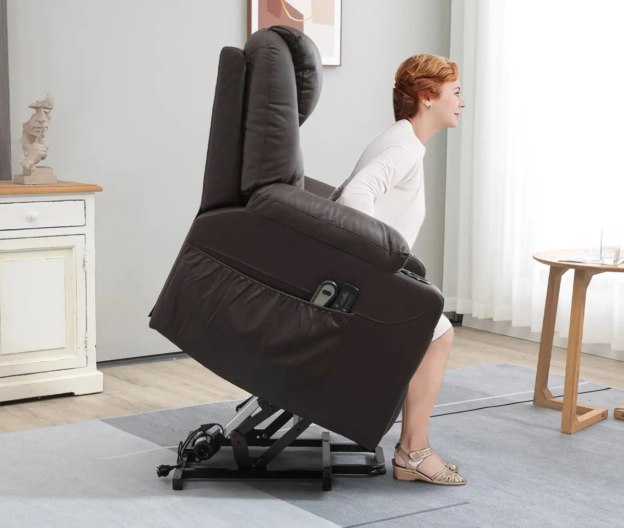 Массажное кресло Homcom 713-096BN 88x92x106 cm (Brown) - 7