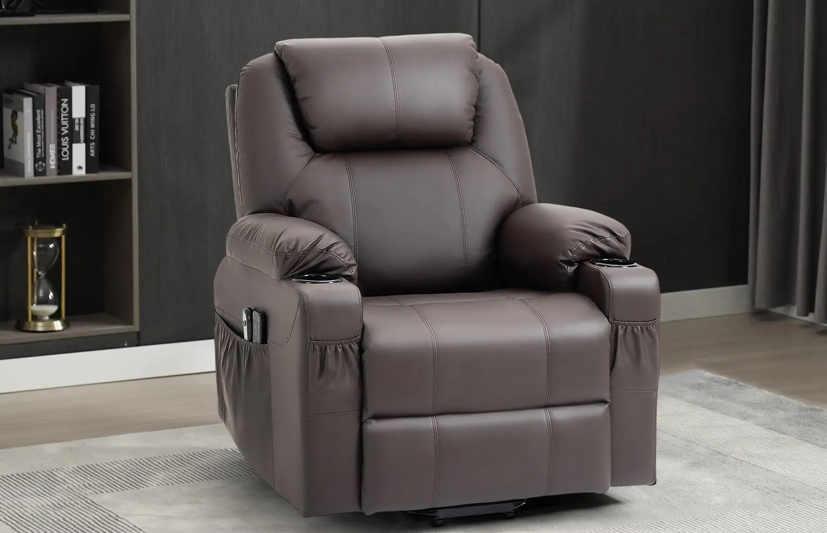 Массажное кресло Homcom 713-096BN 88x92x106 cm (Brown)