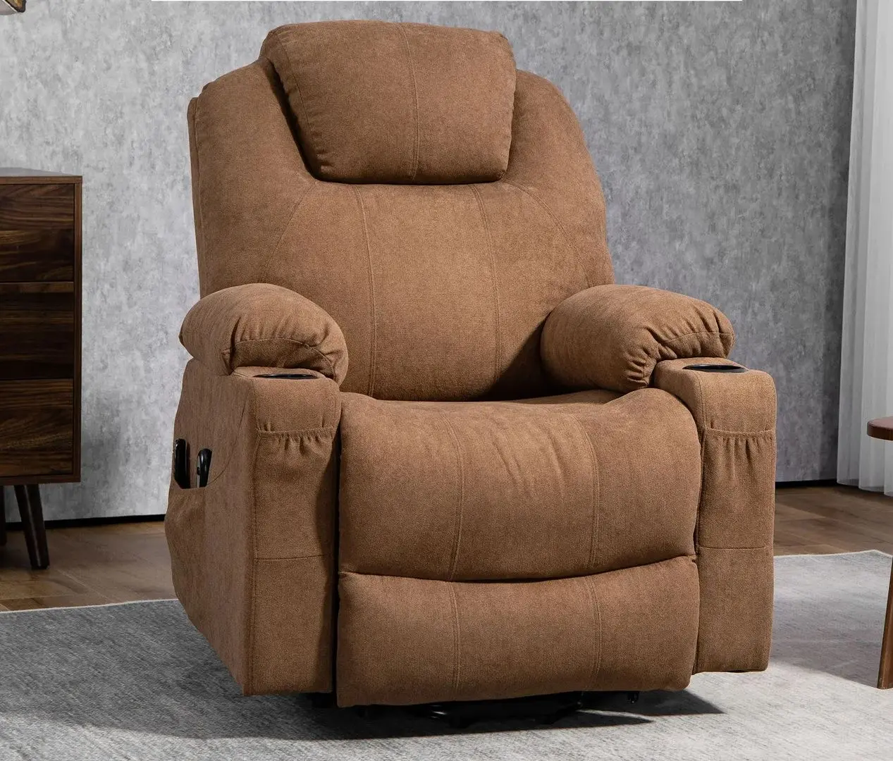 Fotoliu de masaj Homcom 713-158V90CF 90x101x107 (Coffee)