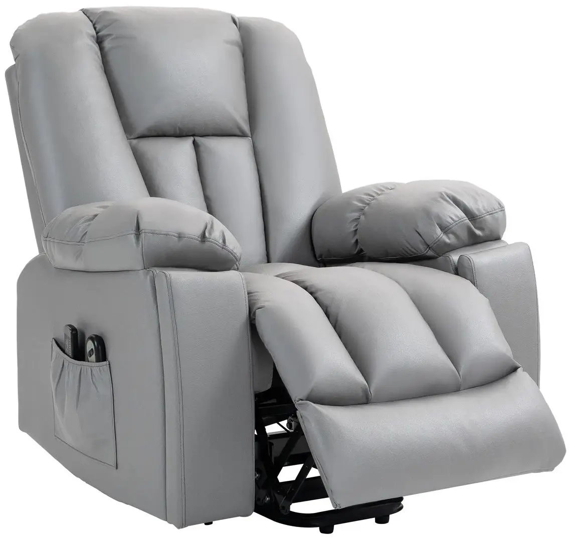 Fotoliu de masaj Homcom 713-159V90CG 94x96x106 (Grey)