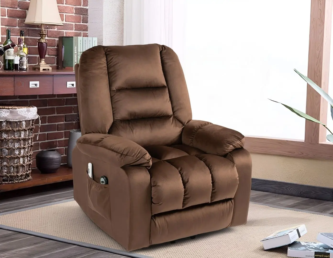 Массажное кресло Homcom 713-160V90DR 85x94x107 cm (Dark Brown)