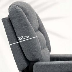 Fotoliu pentru masaj Homcom 713-168V91GY 89x90x102 cm (Grey) Thumb