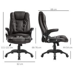 Fotoliu Homcom A2-0056 62x68x121 cm (Brown/Black) Thumb