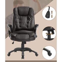 Fotoliu Homcom A2-0056 62x68x121 cm (Brown/Black) Thumb