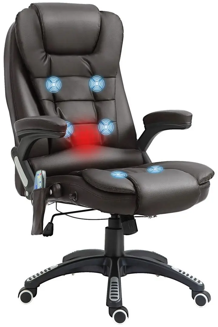 Fotoliu Homcom A2-0056 62x68x121 cm (Brown/Black)