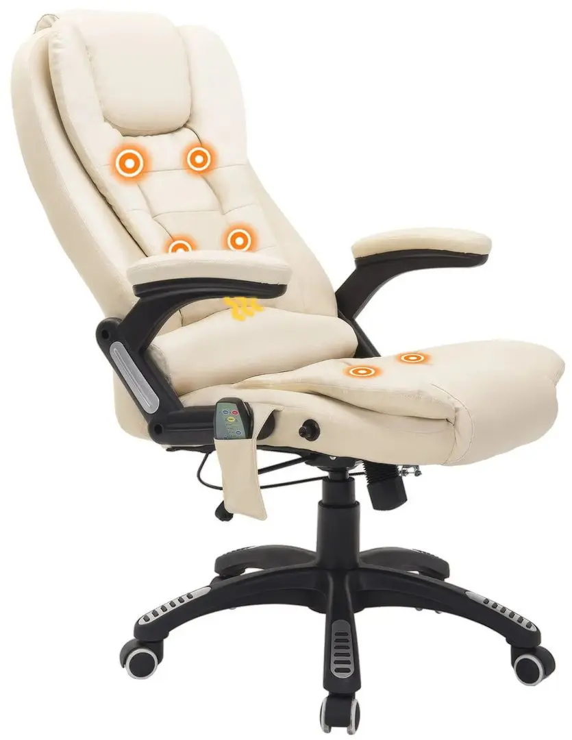 Кресло Homcom A2-0057 62x68x121 cm (Beige/Black)