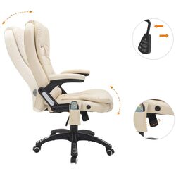 Кресло Homcom A2-0057 62x68x121 cm (Beige/Black) Thumb