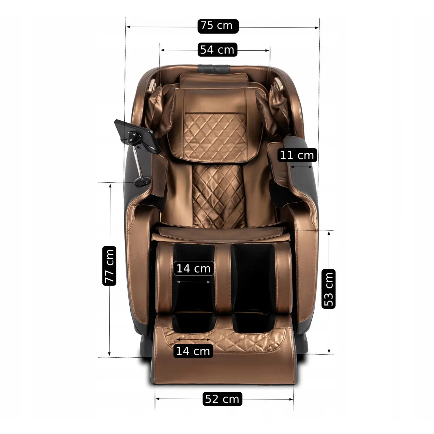 Fotoliu de masaj Mebel Elite VX MAX ECO (Brown/Black) - 7