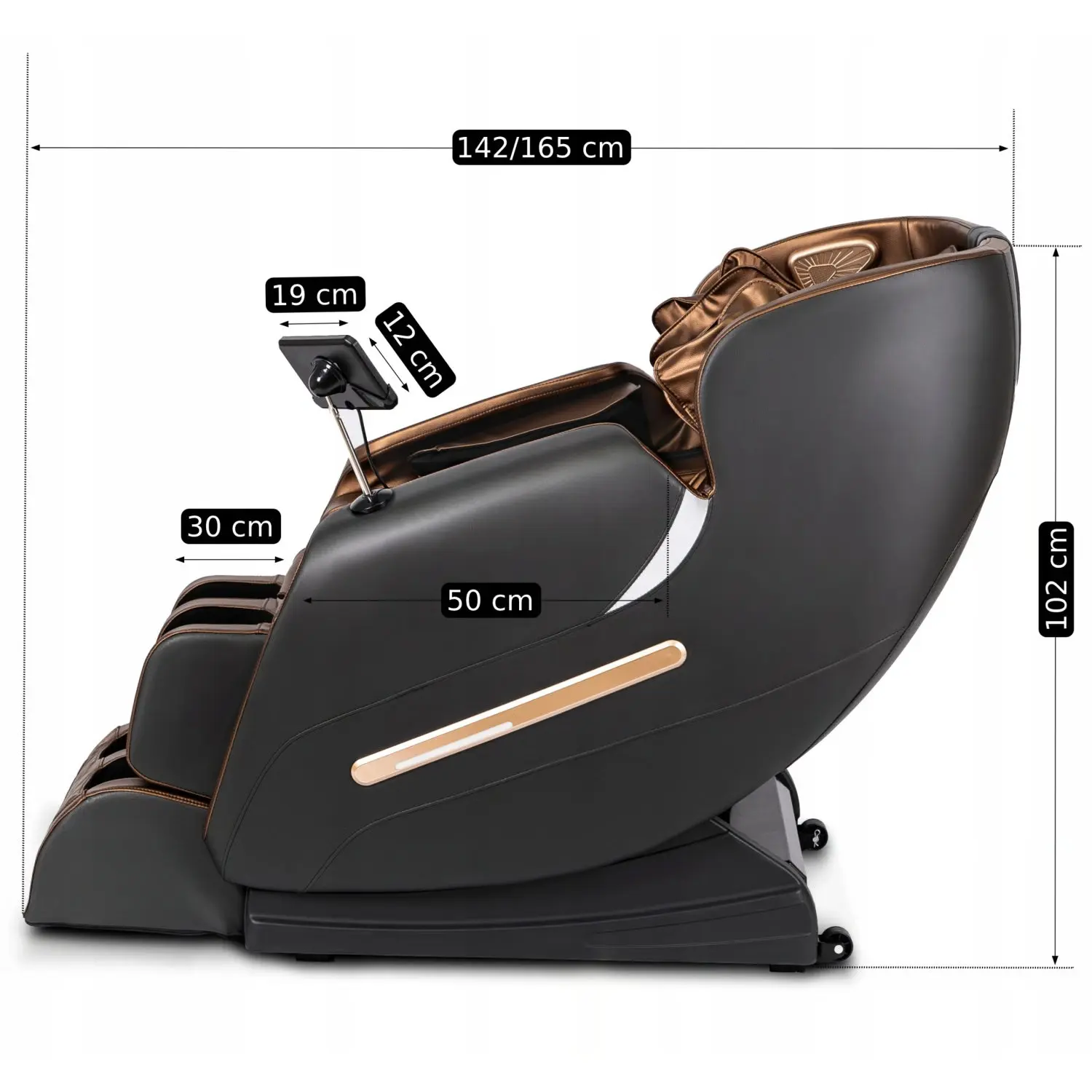 Fotoliu de masaj Mebel Elite VX MAX ECO (Brown/Black) - 8