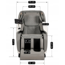 Fotoliu de masaj Mebel Elite VX MAX ECO English (Grey/White) Thumb