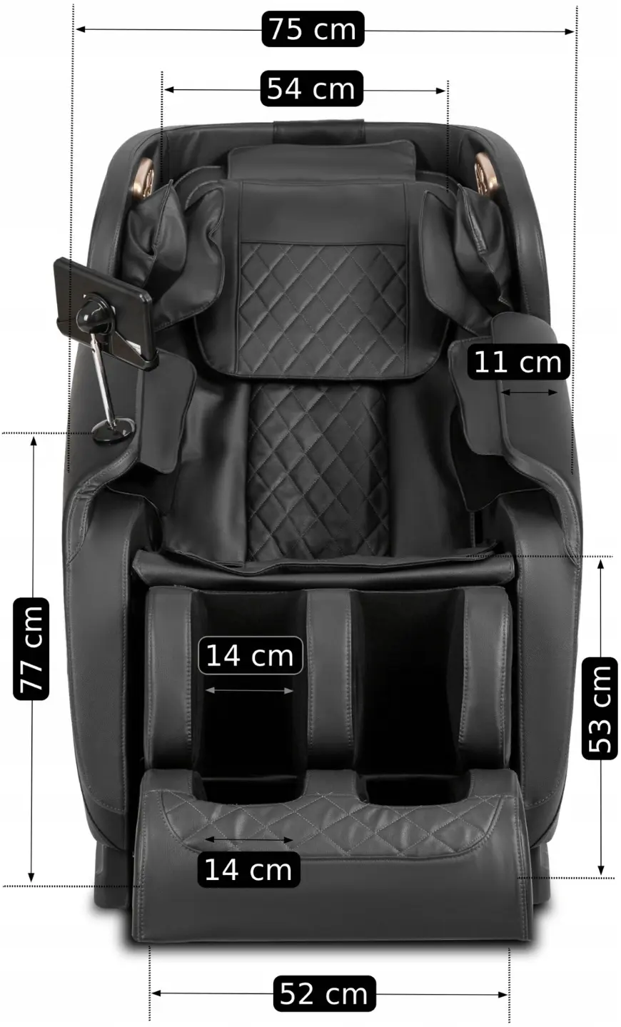 Массажное кресло Mebel Elite VX Max English Menu (Black) - 8