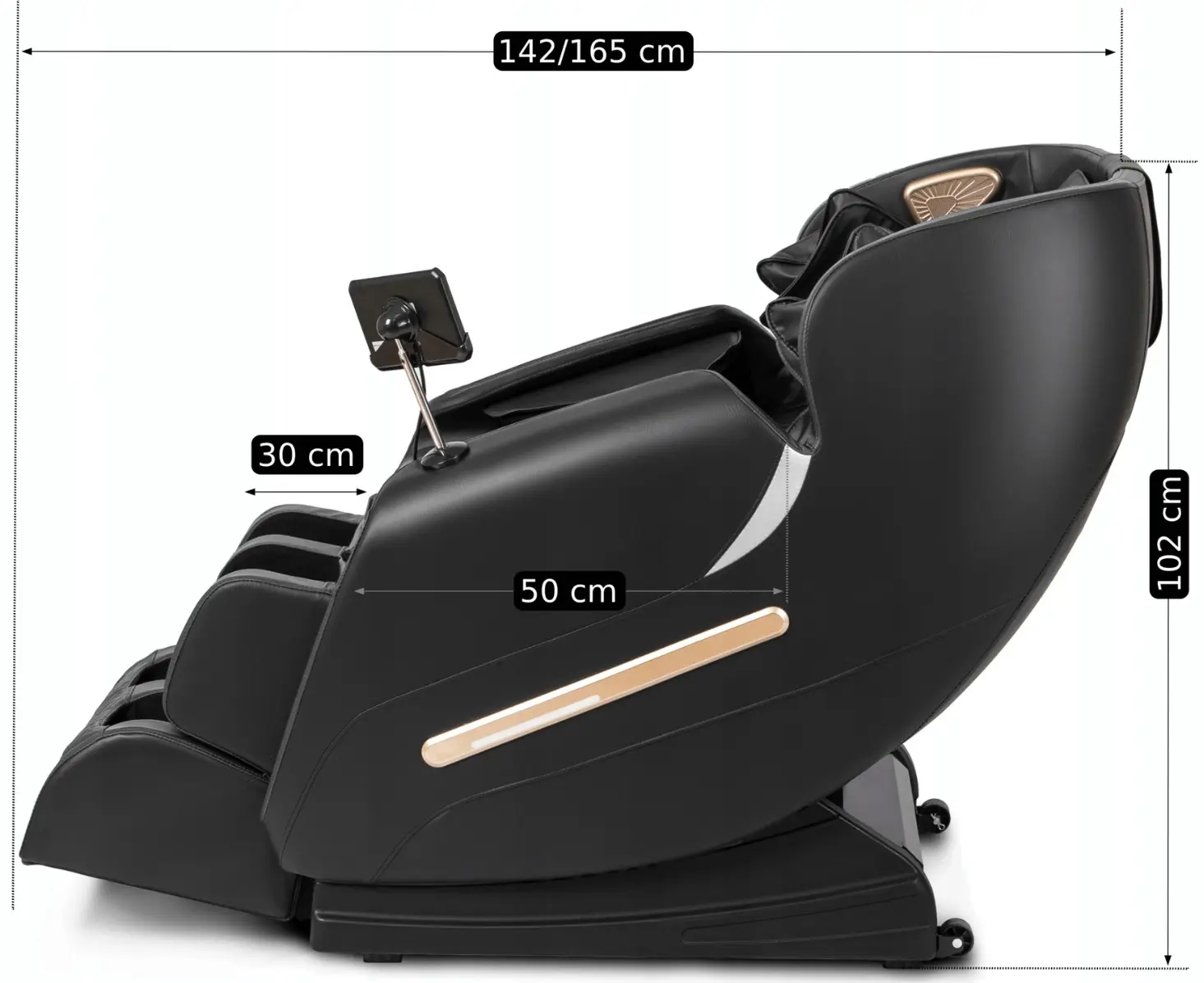 Массажное кресло Mebel Elite VX Max English Menu (Black) - 9