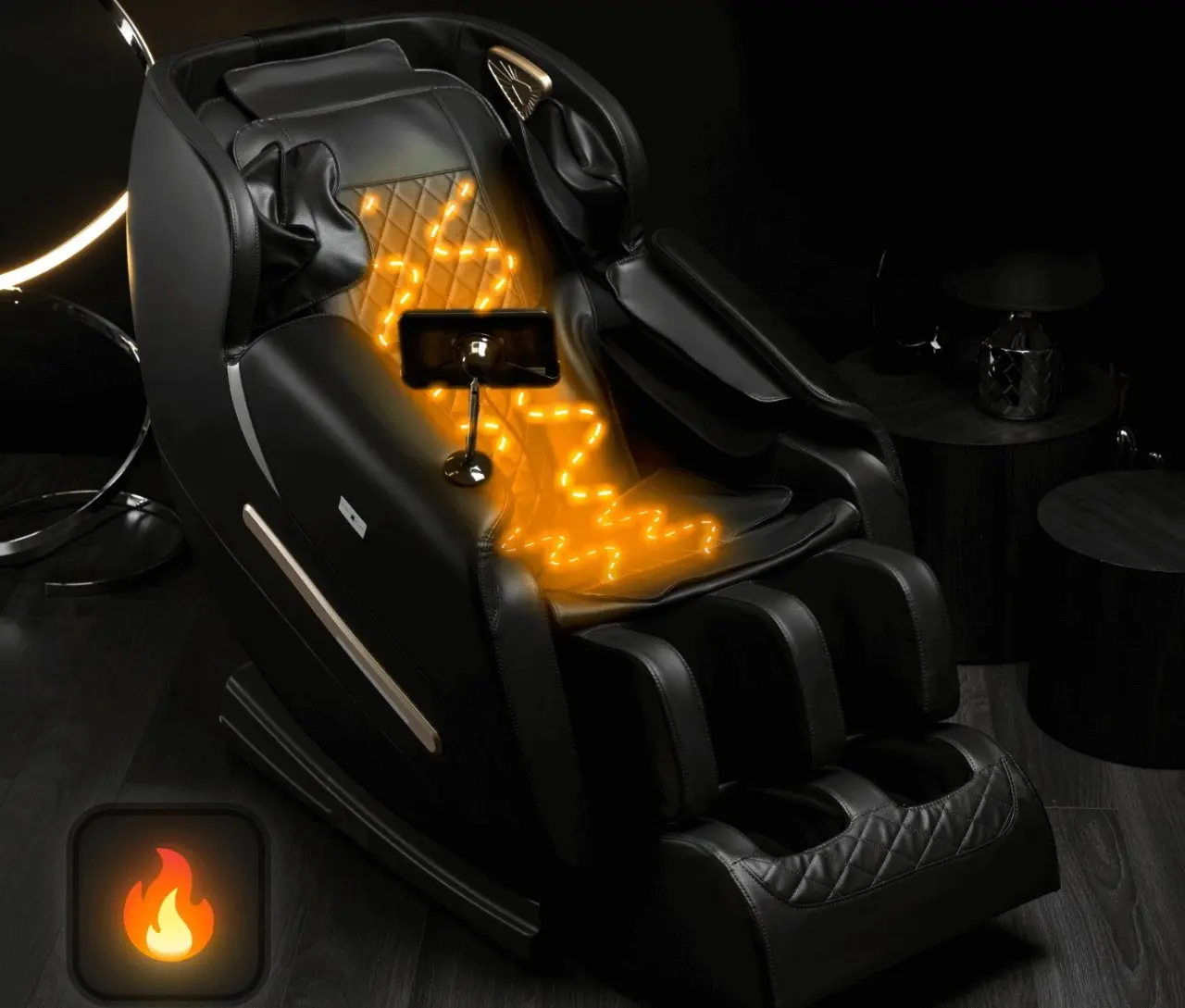 Массажное кресло Mebel Elite VX Max English Menu (Black) - 10