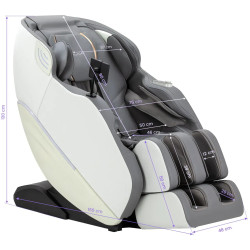 Массажное кресло 3D Sakura Maximus 809 154186 (White/Grey) Thumb