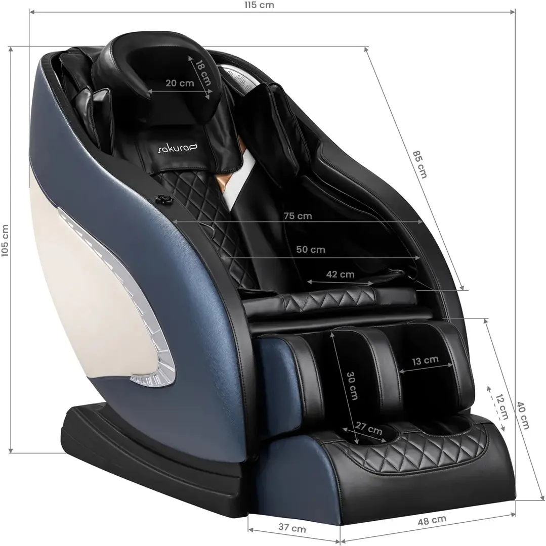 Массажное кресло Sakura Classic 305 147321 (Black/Blue)