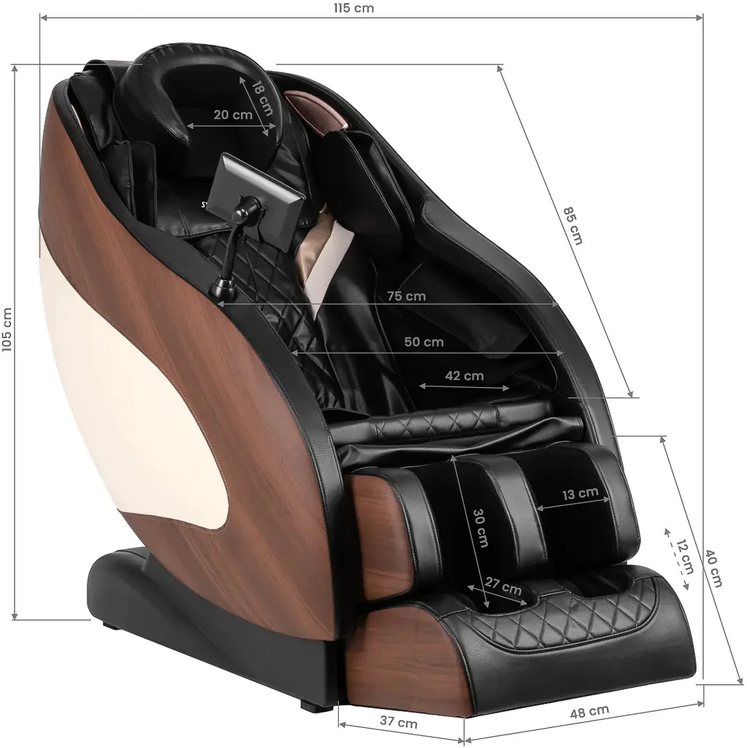 Fotoliu de masaj Sakura Classic 305 148559 (Black/Brown)